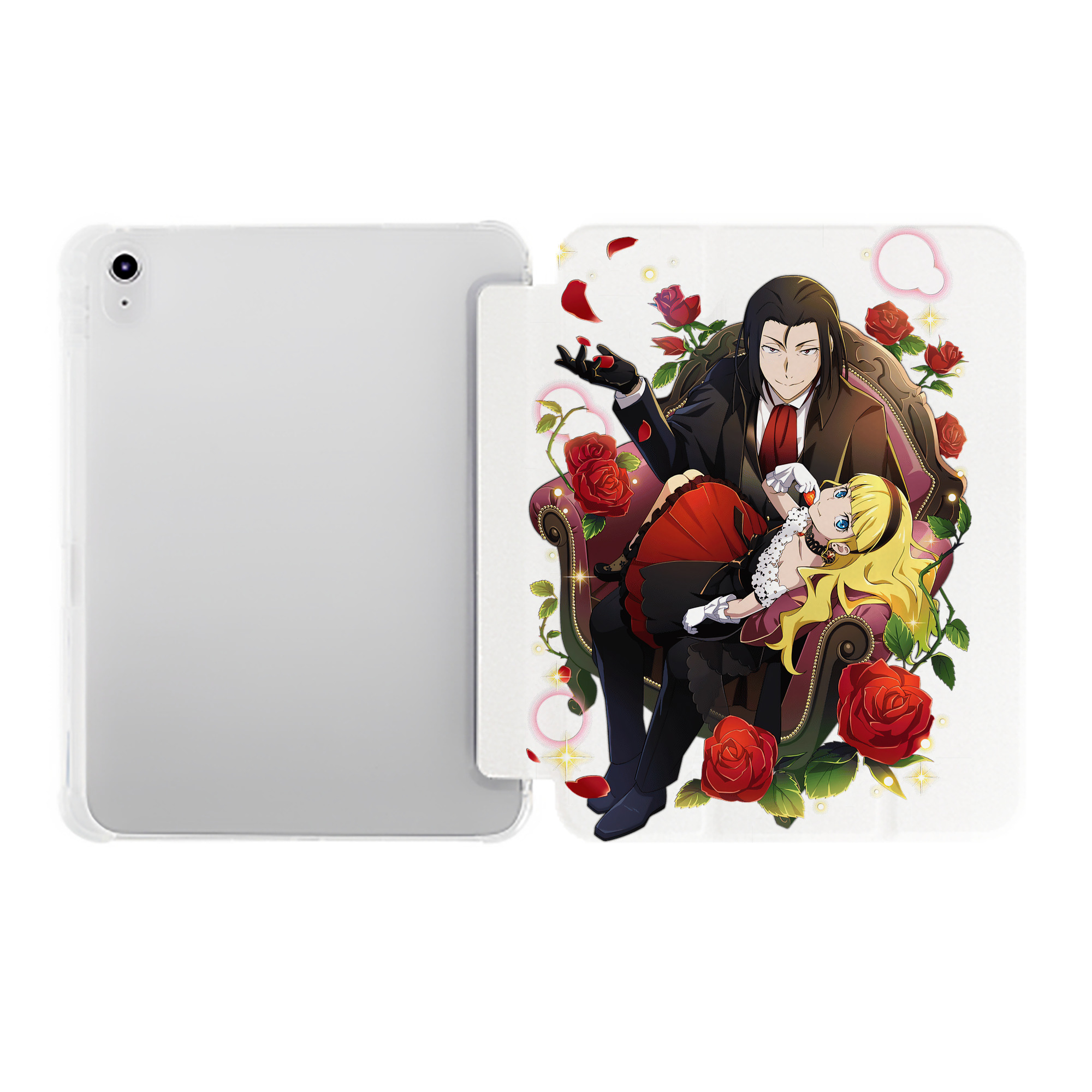 （画像用） 文豪ストレイドッグス Bungo Stray Dogs IPad ケース ペン収納付き 三つ折りスタンド PUレザー×シリコン 対応機種9.5/10.5/10.9インチ